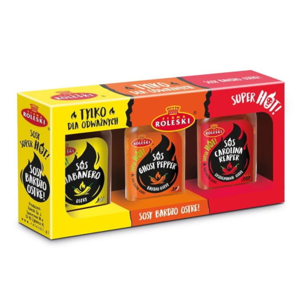 Zestaw sosów bardzo ostrych 3x100ml ROLESKI Zdjęcie produktu 