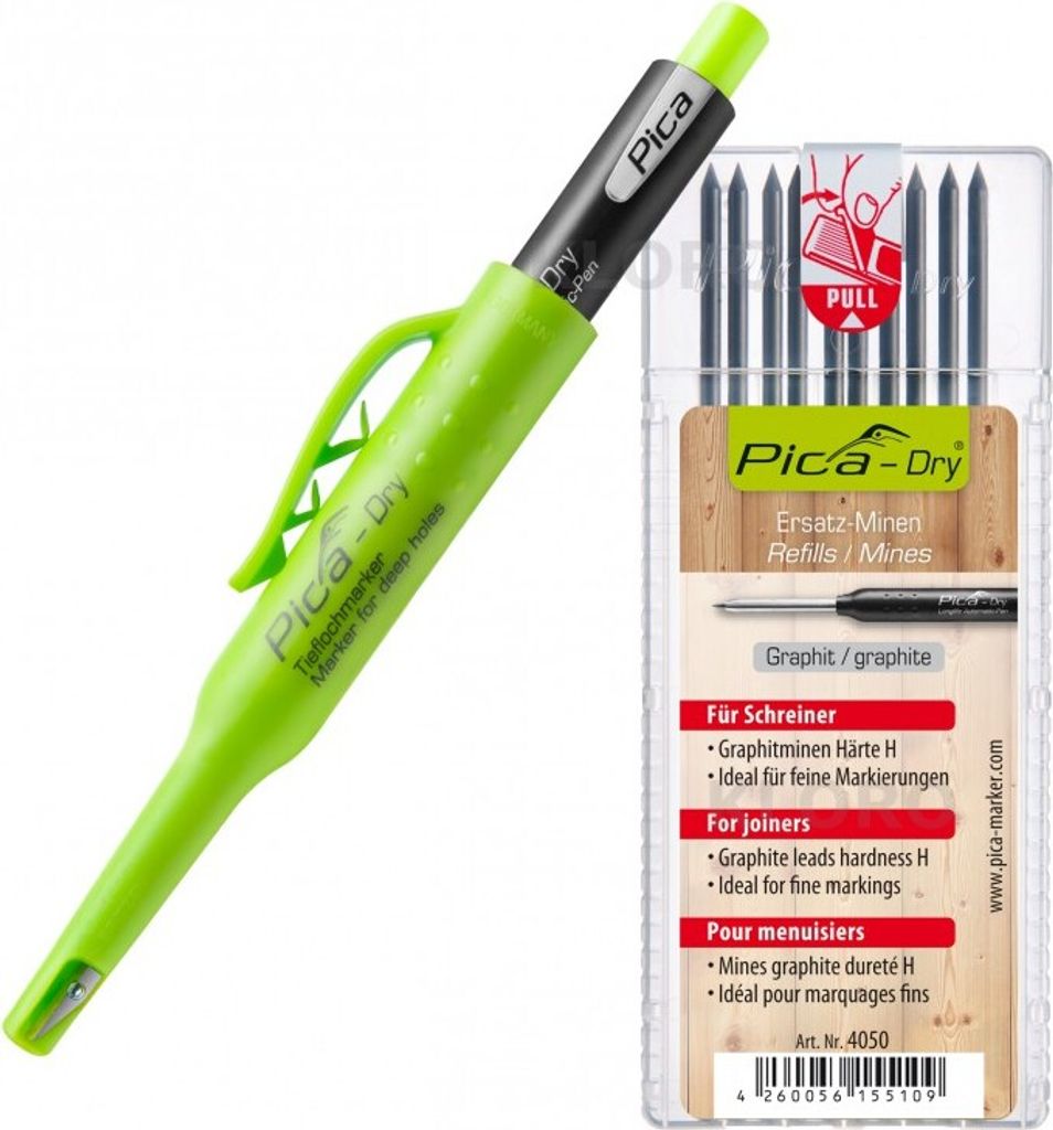 PICA-Marker Pica-Dry Longlife Automatic Pen 3030 + 10 St. Graphit-Mine 4050