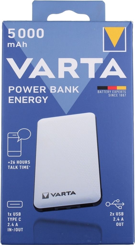 Varta Power Bank Energy 5000 5.000mAh, 2xUSB A, 1xUSB C Produktbild 21