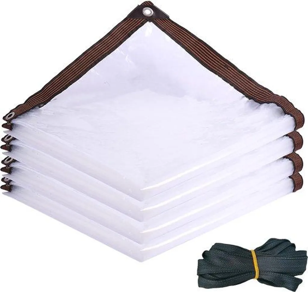 Toit de protection transparent 2x2m pour balcon et mobilier de jardin