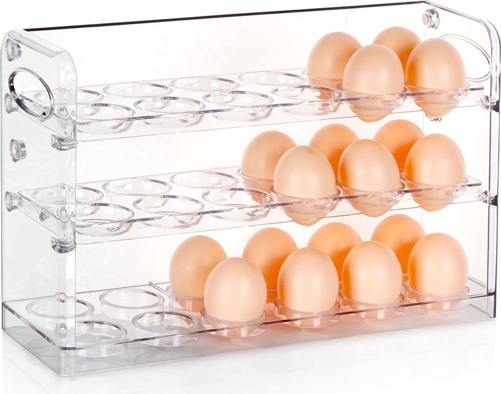 Vilde | Eierbehälter - 36 Eier - Kunststoff - Kühlschrank Geeignet - Praktisch und Platzsparend