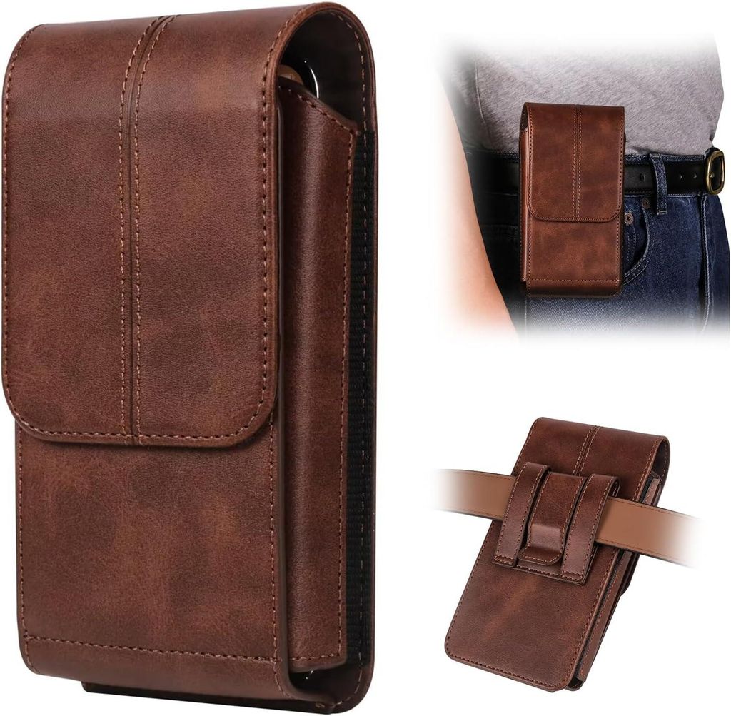 Handytasche Herren - Gürteltasche mit Clip - 15,5 cm - Produktbild 