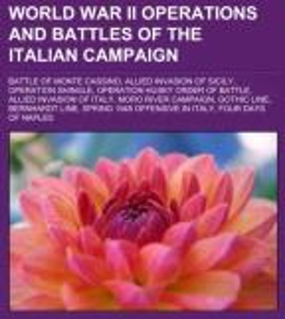 World War II operations and battles of the Italian Campaign