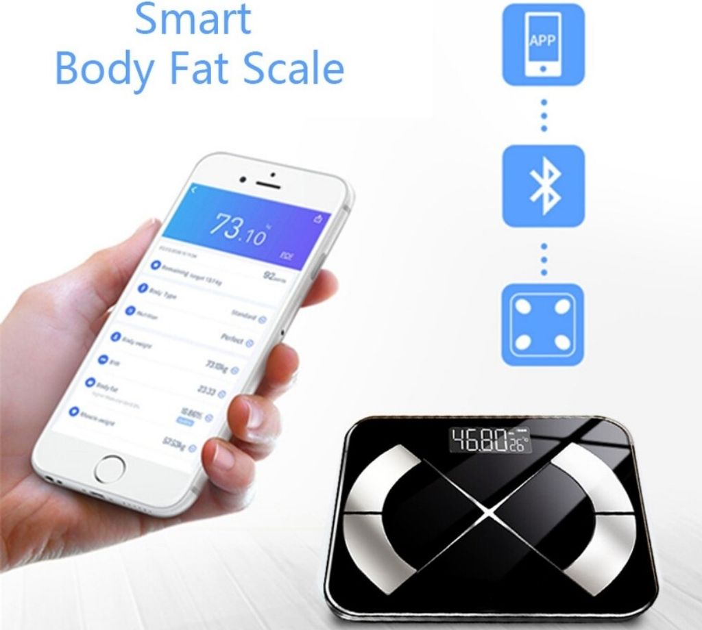 Körperfettwaage Personenwaage Digital mit APP für Produktbild 3