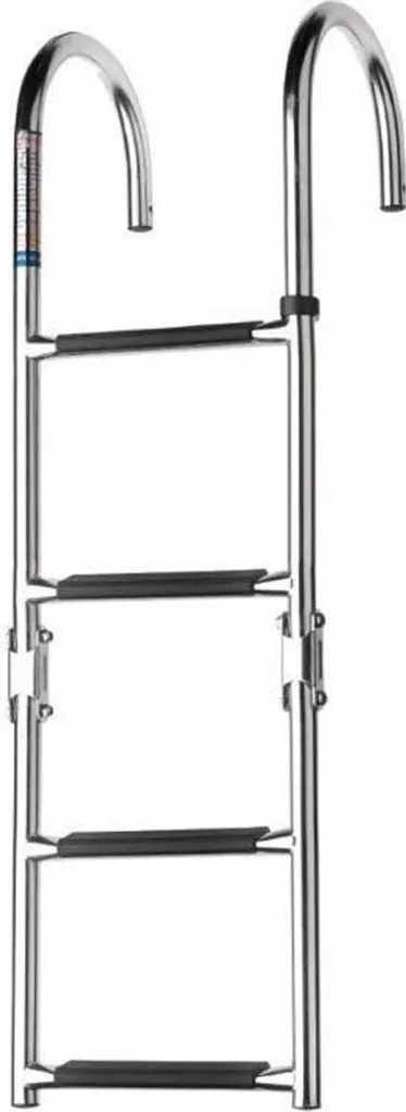 Scaletta Vetus 4 Gradini Inox per Barca - Montaggio Specchio Poppa