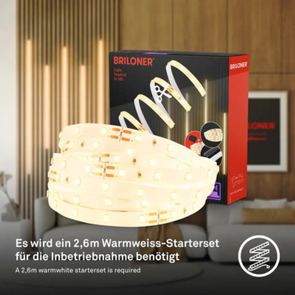 Solution LED pour Panneau Décoratif 260cm : Kit Prêt à Poser Briloner - 14