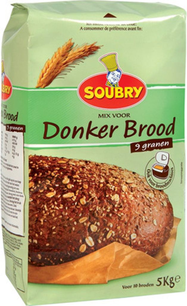 Soubry – zmes na tmavý chlieb s 9 druhmi obilnín – 5 kg Obrázok produktu 