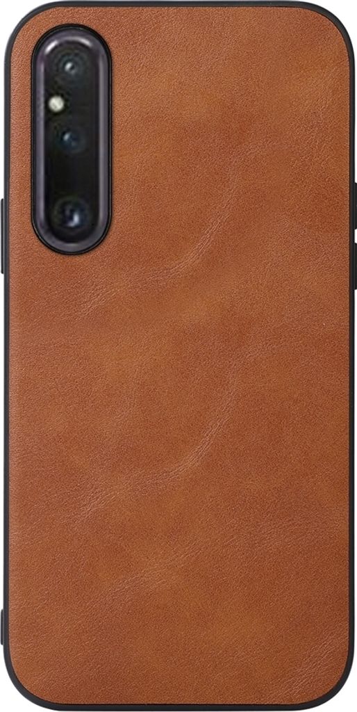 Mobigear Excellent Sony Xperia 1 V Hülle Hardcase Backcover - Braun