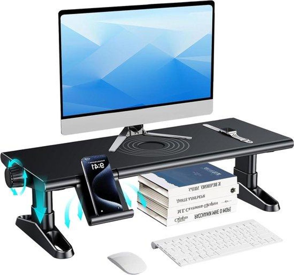 Monitorarm - verstelbare P106 (schwarz) mit Kabelmanagement