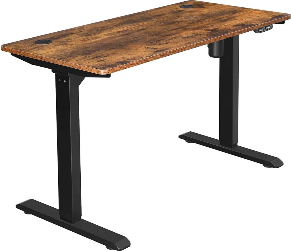 Poste de travail réglable électriquement 120 cm pour Bureau et Maison