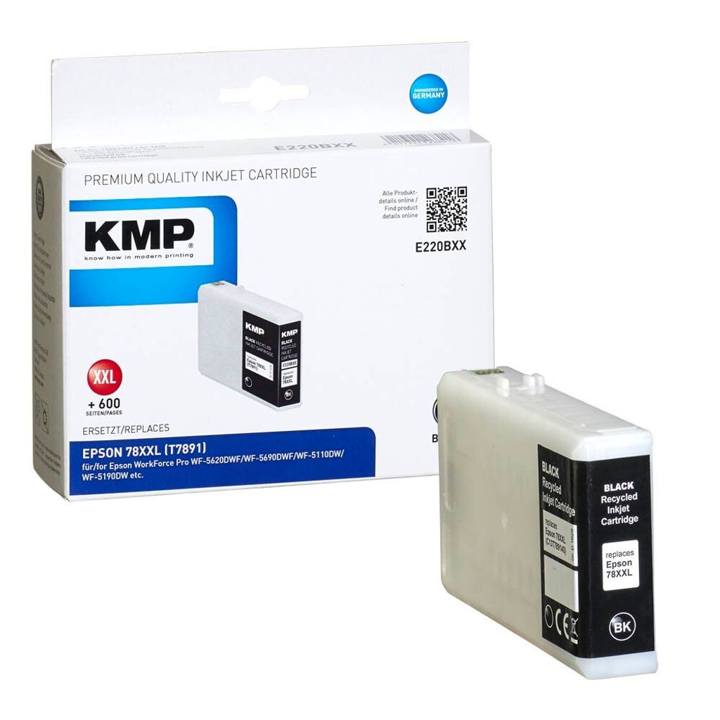 KMP E220BXX - 80 ml - Hohe Ergiebigkeit - Schwarz - Produktbild 
