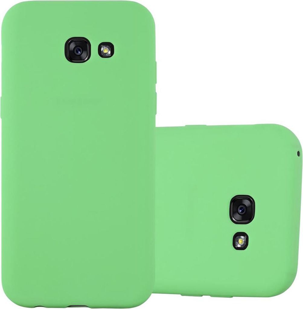Cadorabo Hülle für Samsung Galaxy A7 2017 Schutzhülle in Grün Handyhülle TPU Silikon Etui Case Cover
