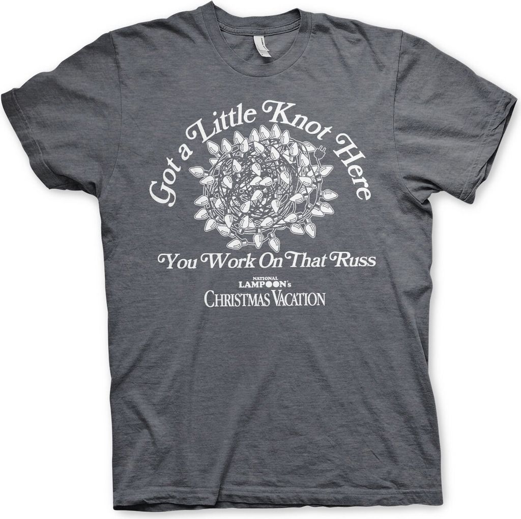 Got a Little Knot Here T-Shirt - Small - Dark-Heather