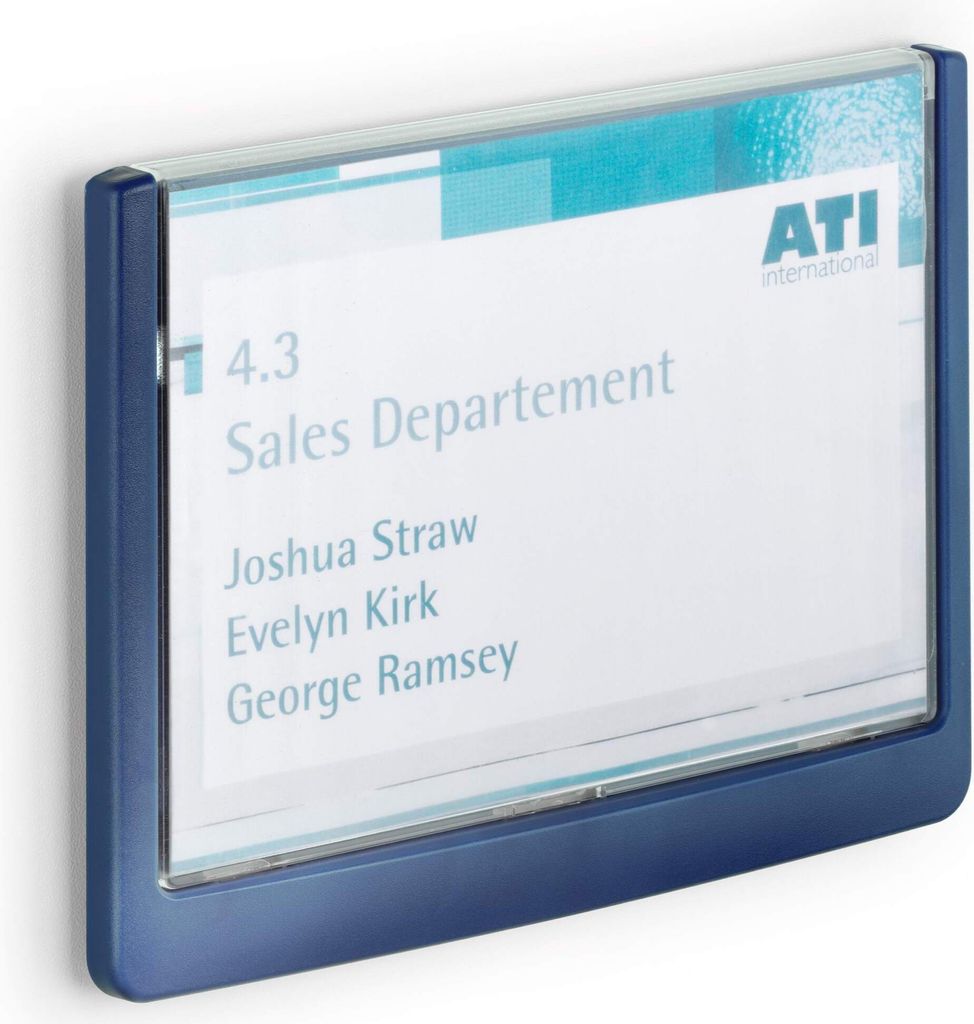 DURABLE Targa fuori porta CLICK SIGN 149x105,5 mm, Blu Immagine del prodotto 
