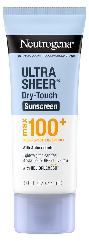 Neutrogena Ultra Sheer Dry-Touch Sonnenschutz-Lotion, Max SPF 100+, 3 FL OZ (88 mL)