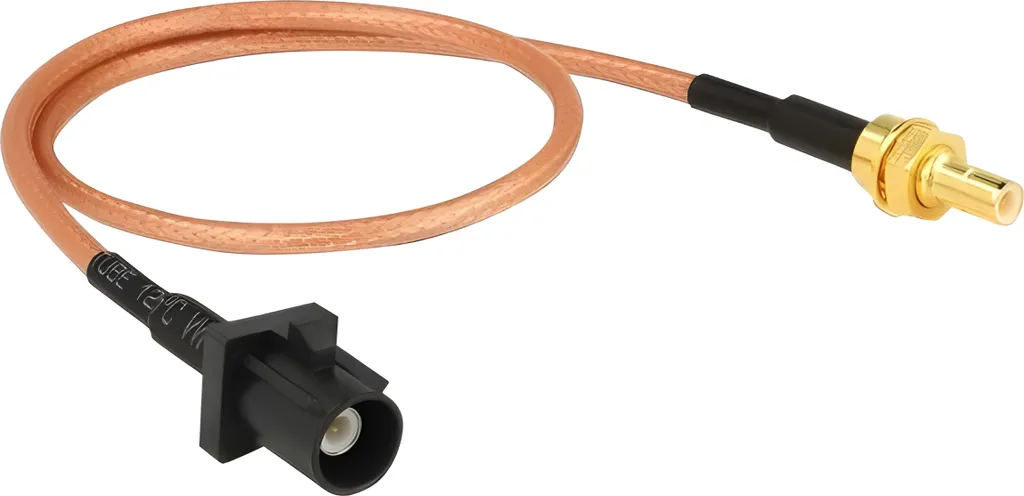 Câble coaxial RG-316 avec connecteurs FAKRA A et SMB mâle de 30 cm
