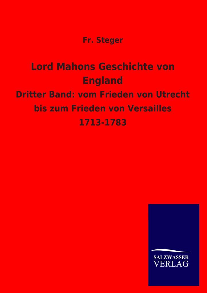 Lord Mahons Geschichte von England