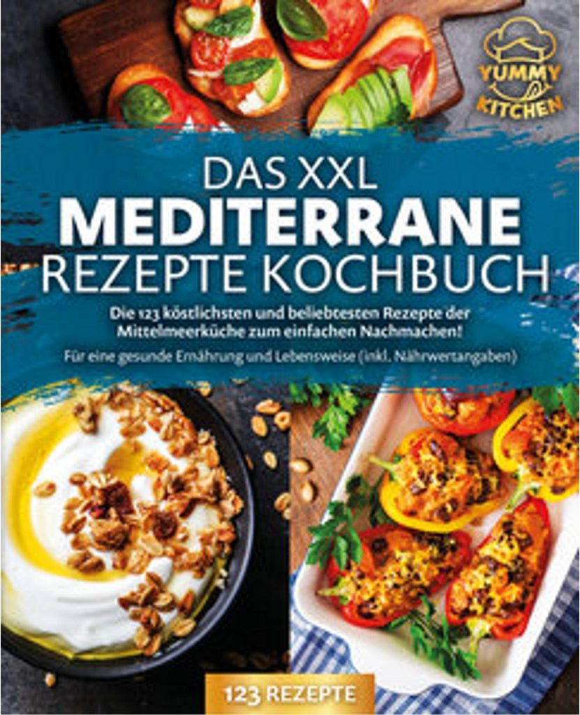 Das XXL mediterrane Rezepte Kochbuch: Die 123 köstlichsten Obrázok produktu 