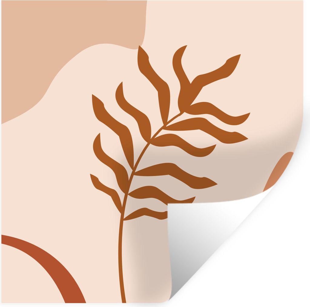 MuchoWow Wandtattoo Wandsticker Wandaufkleber Sommer - Pflanze - Flecken 50x50 cm Selbstklebend und Repositionierbar - Selbstklebend - Fototapeten