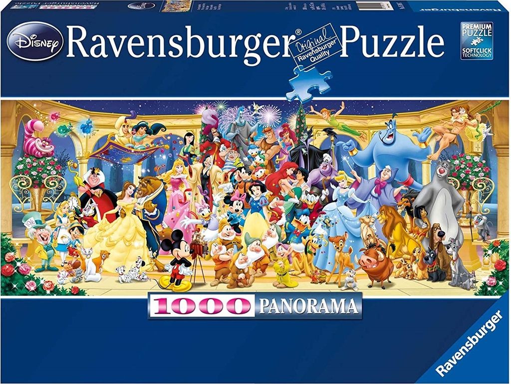 1000 Teile Ravensburger Puzzle Panorama Disney Gruppenfoto Produktbild 12