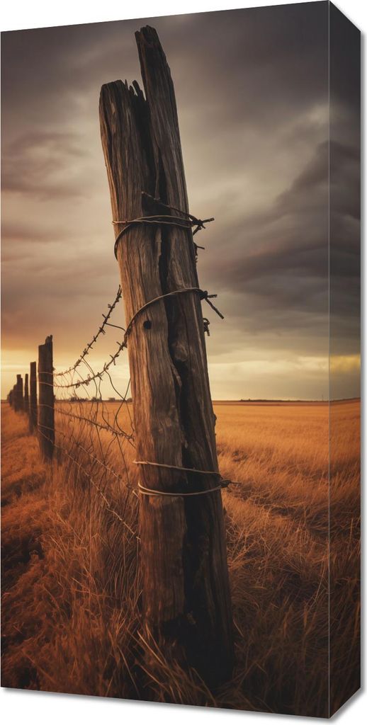 Bild 30x60cm Abend am Rand