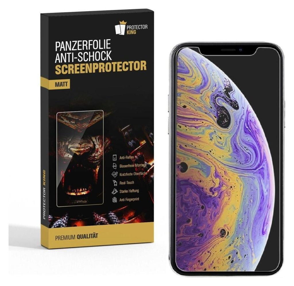 4x Panzerfolie für iPhone 11 ANTI-SCHOCK ANTI-REFLEX Displayschutzfolie MATT