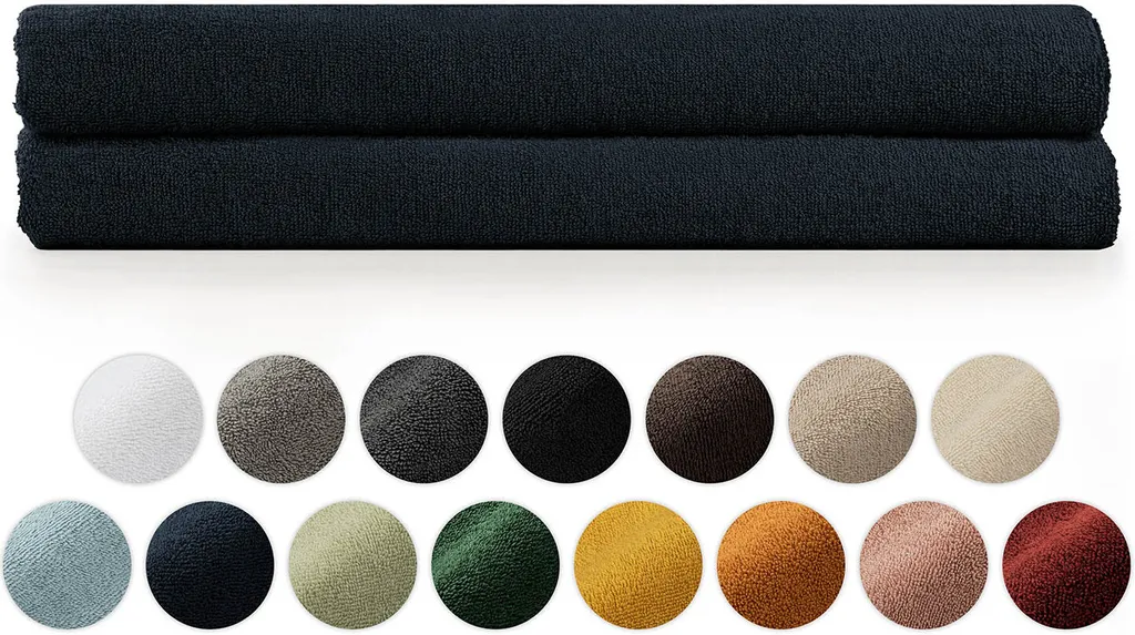 Asciugamano Sauna Blumtal Blu Scuro 80x200cm - Set 2 Pezzi Soft Cotton