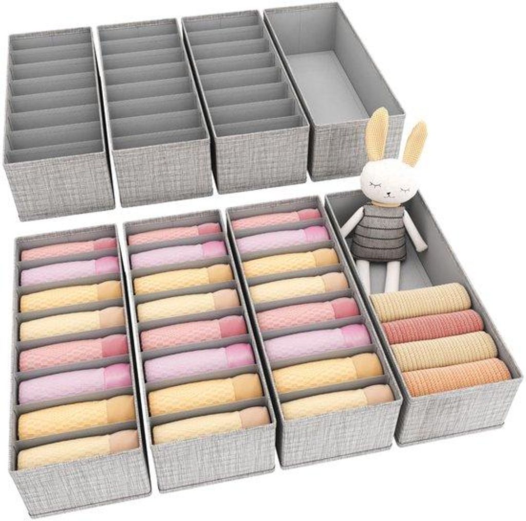 Kleiderschrank-Organizer-Set, 8-teilig, für Schuhe, Socken, Unterwäsche