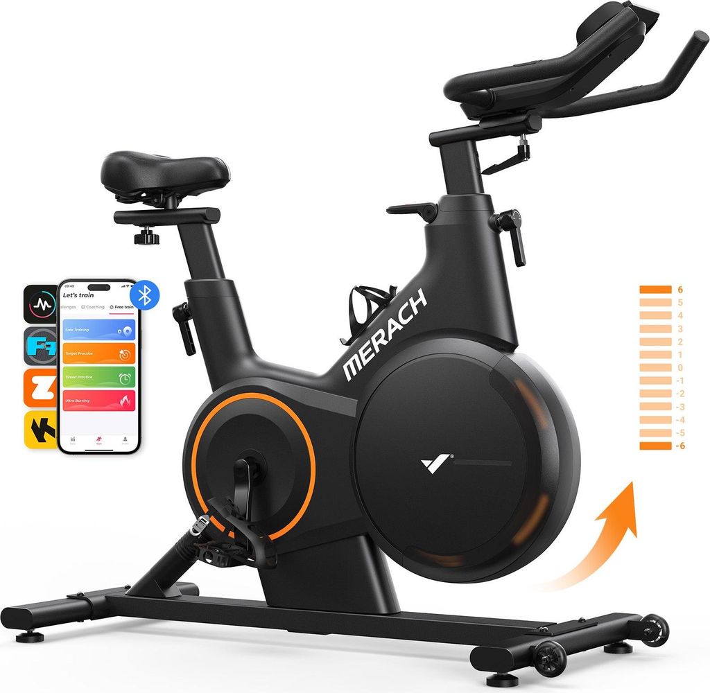 Vélo d'appartement MERACH, résistance magnétique 16 Image du produit 