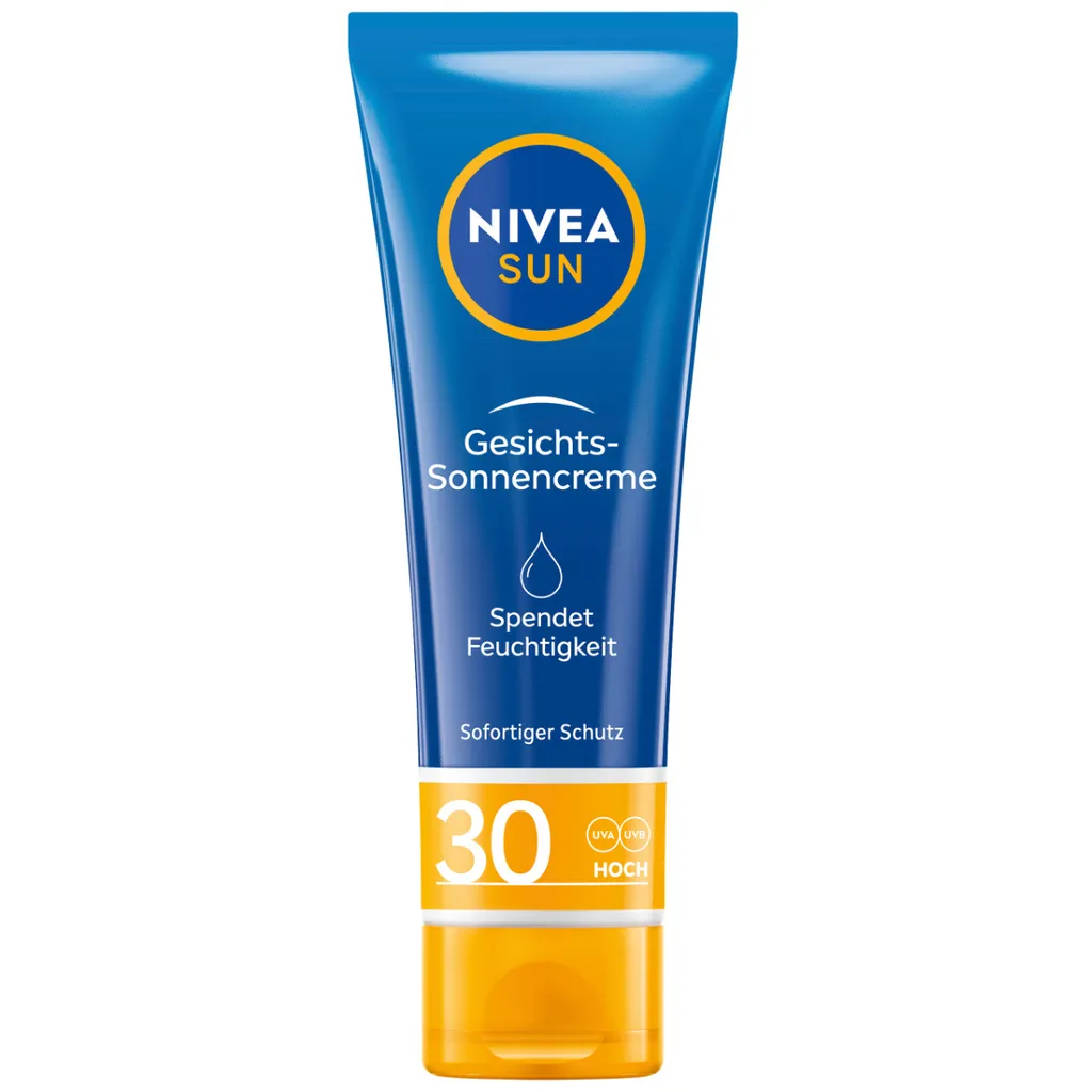 Crème solaire visage hydratante Nivea Sun SPF 30 protection immédiate