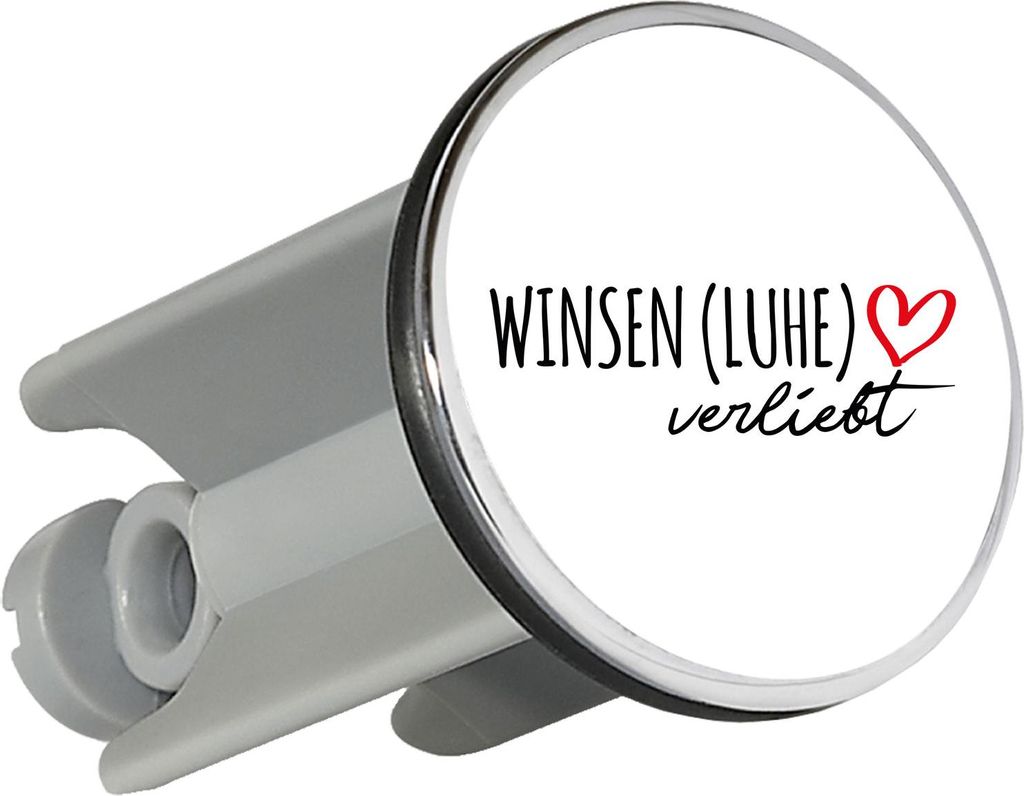 Huuraa Waschbeckenstöpsel Winsen (Luhe) verliebt 4cm höhenverstellbar Abflussstopfen Geschenkidee