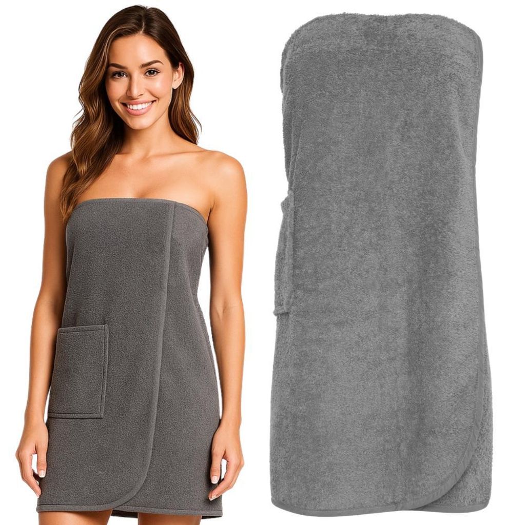 Pareo SPA L/XL Szary 100% Bawełna Zdjęcie produktu 