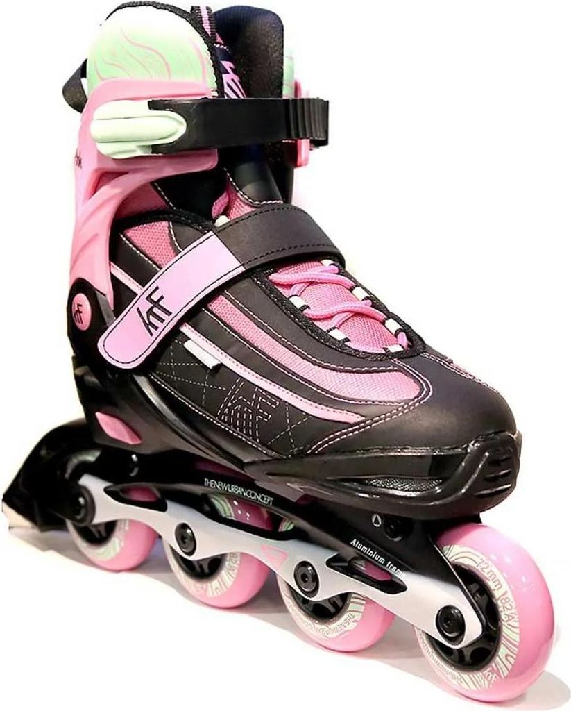 Krf Vipink Inline-skates Schwarz,Rosa EU 38-41 Jungen,Mädchen Schwarz,Rosa EU 38-41