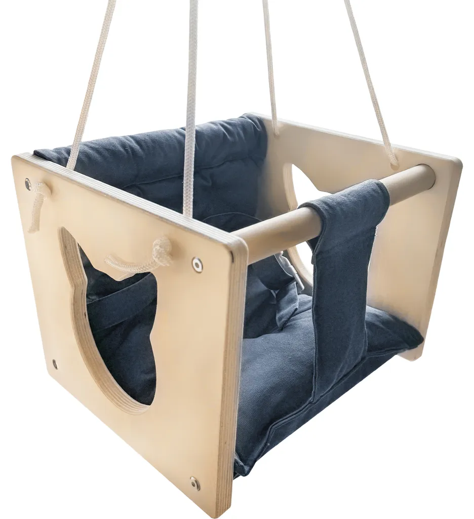 Balançoire pour chat en bois - Idéal pour la sieste et le jeu du félin