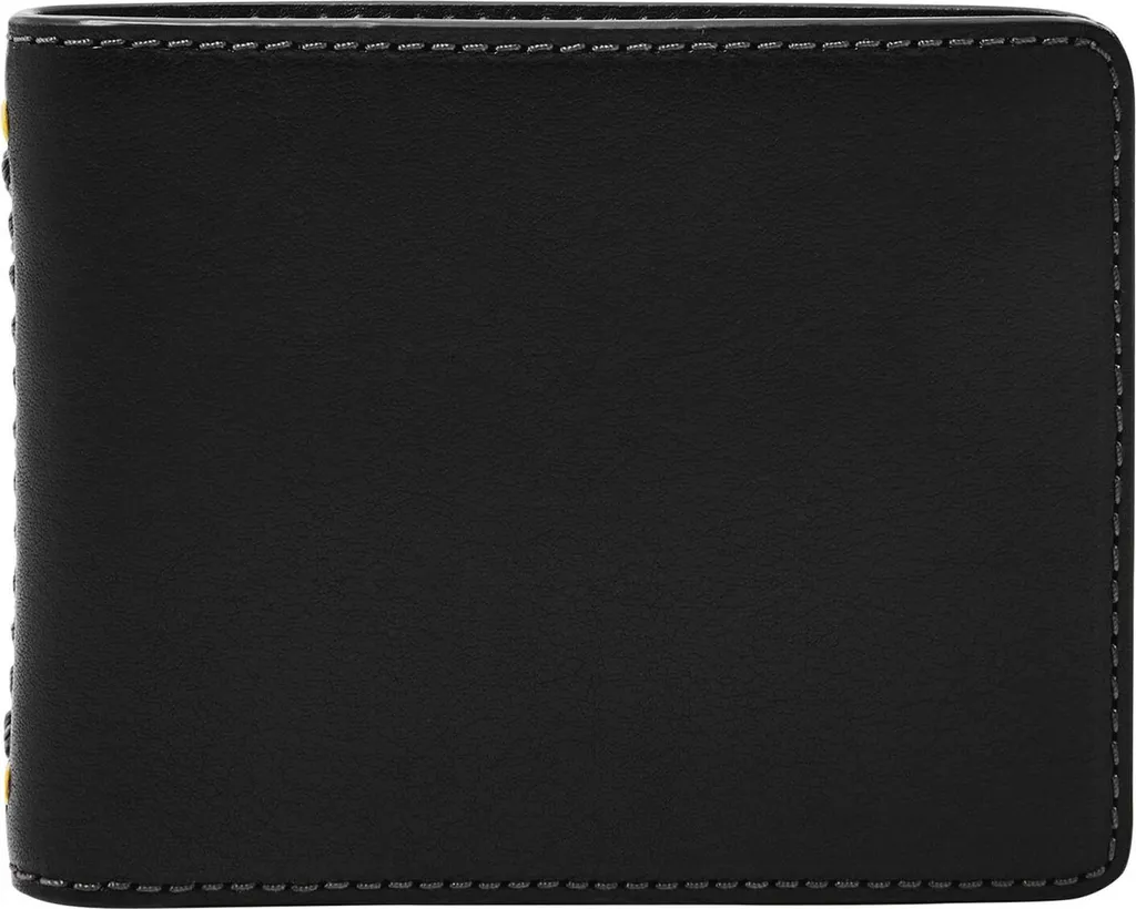 Fossil Tremont Bifold Black - Portafoglio Uomo in Vera Pelle Nera