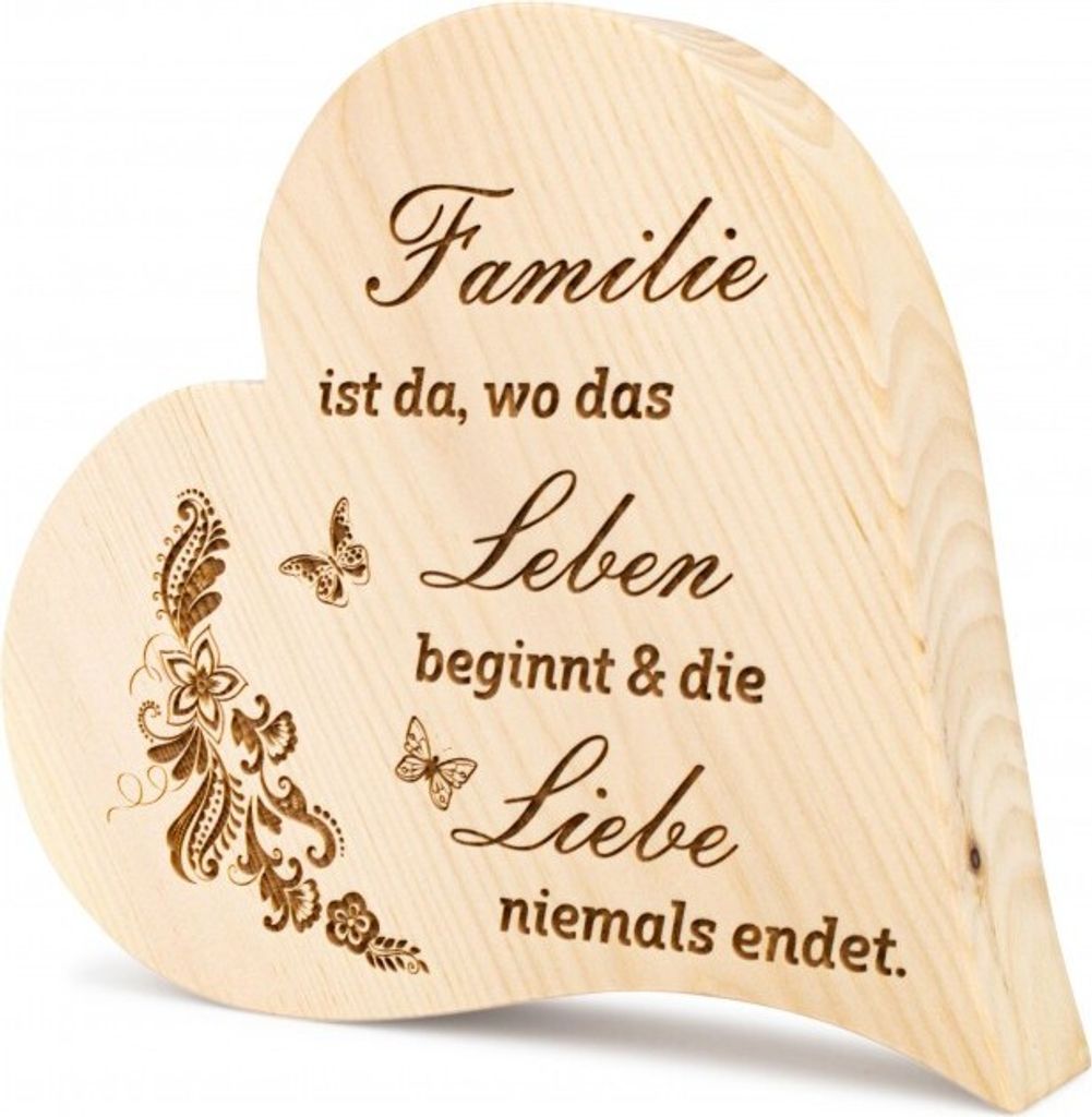Zirbenherz Familie ist da...25cm