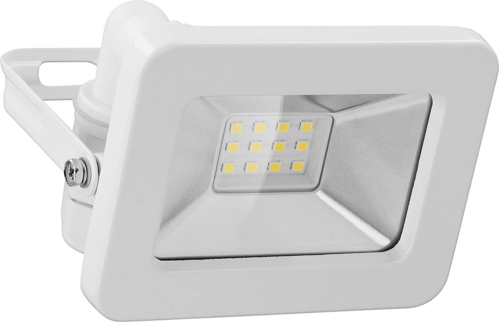 Goobay LED-Außenstrahler, 10 W - mit 850 lm, neutralweißem Licht (4000 K) und M16-Kabelverschraubung, für den Außeneinsatz geeignet (IP65)