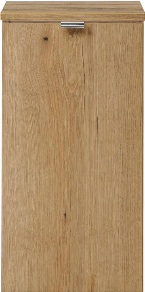 Armoire basse Skelbolu de salle de bain suspendue chêne 30x60x40 cm