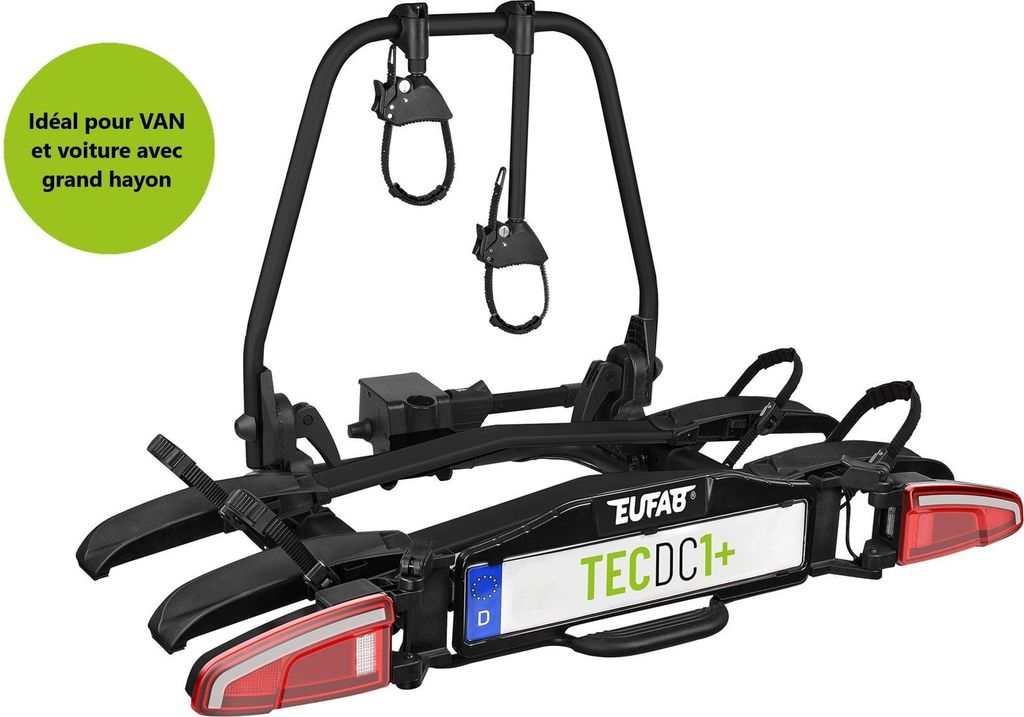 Porte-Vélos 2 Vélos Tecdc1+ Pour Véhicules À Feux Leds Et Image du produit 