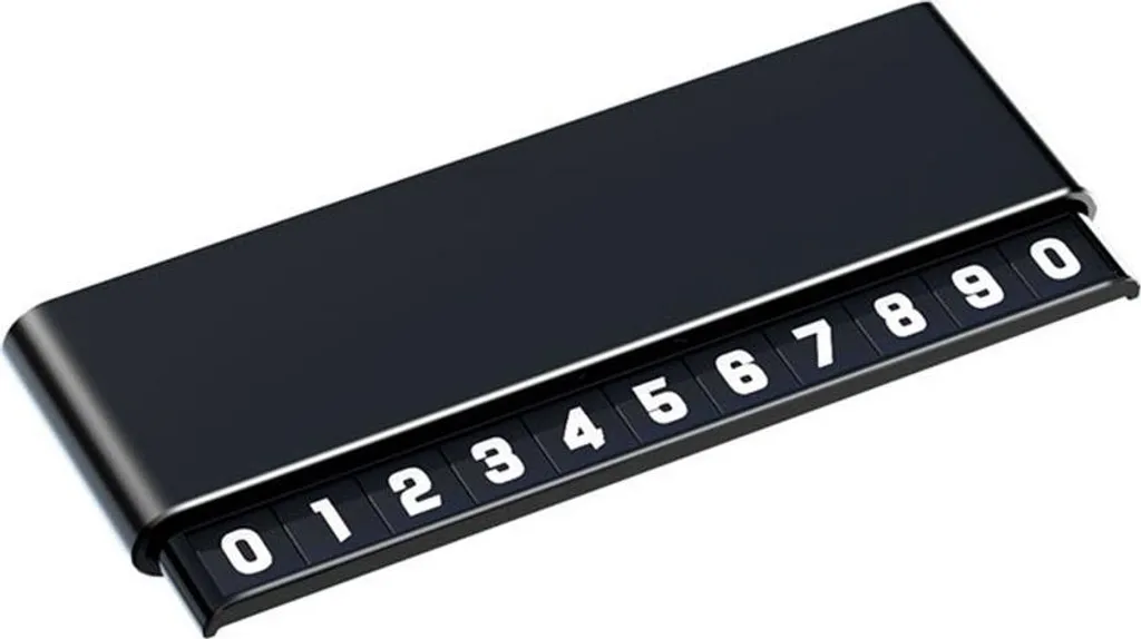 Targa Parcheggio INF in Alluminio: Doppio Numero Magnetico e Privacy