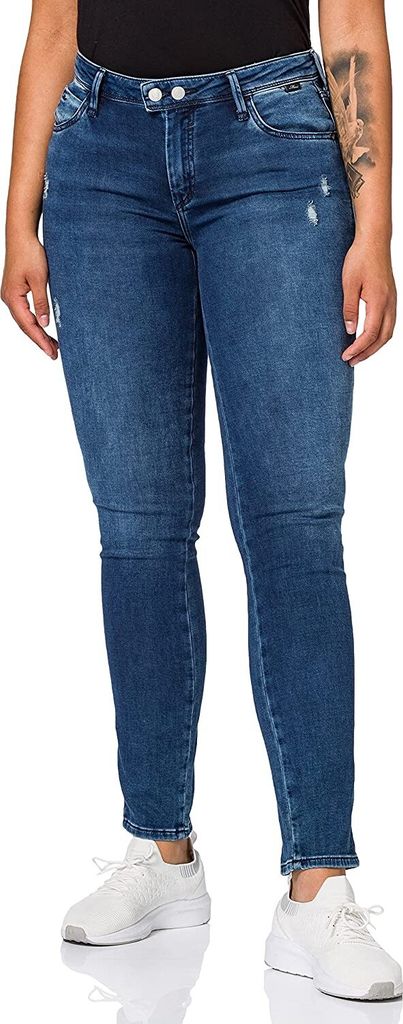 Mavi Damen Jeans hose Sophie Blau dark uptown sporty y Grösse W28 L28