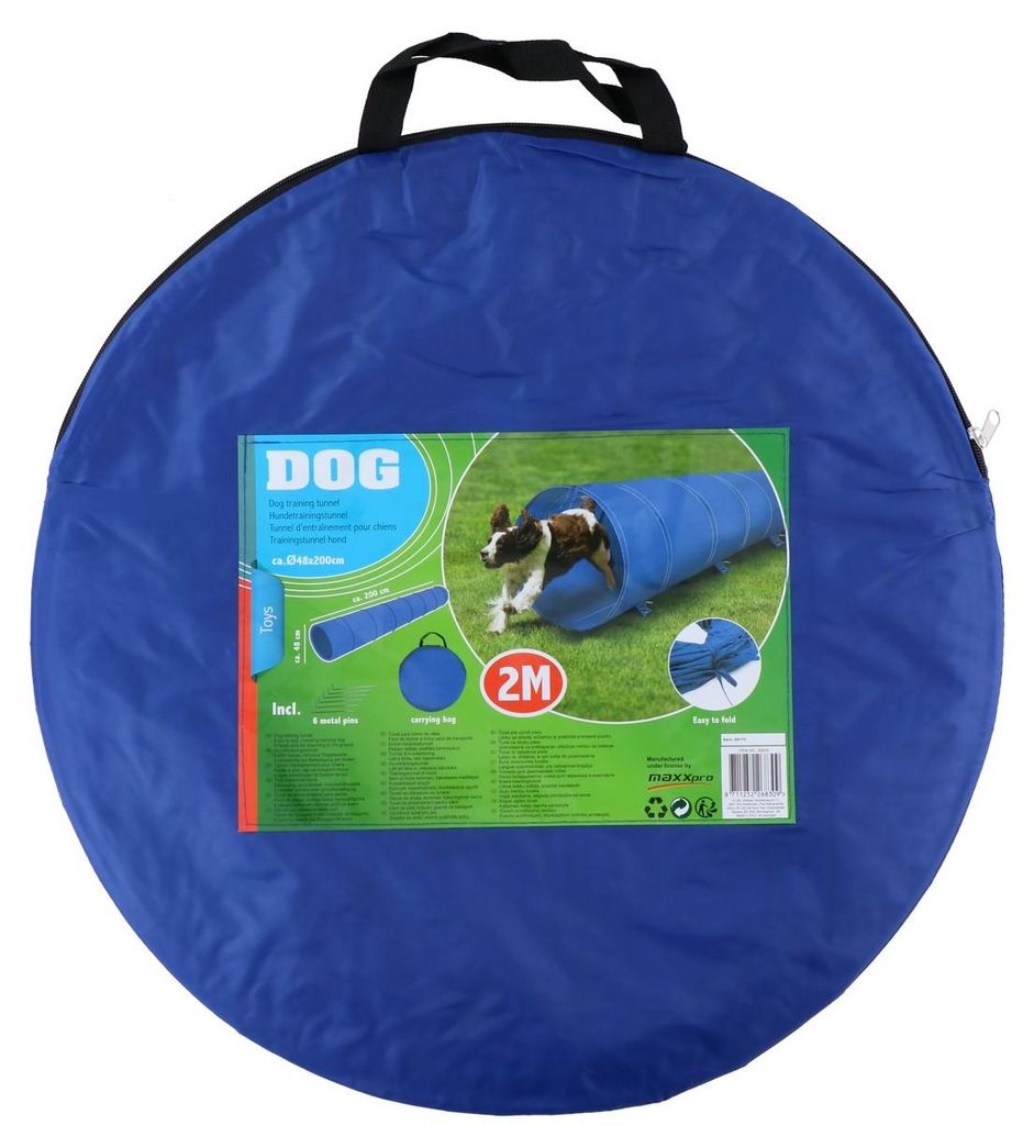 maxxpro Agility für den Hund Hundetunnel mit Erdnägeln 2M Produktbild 