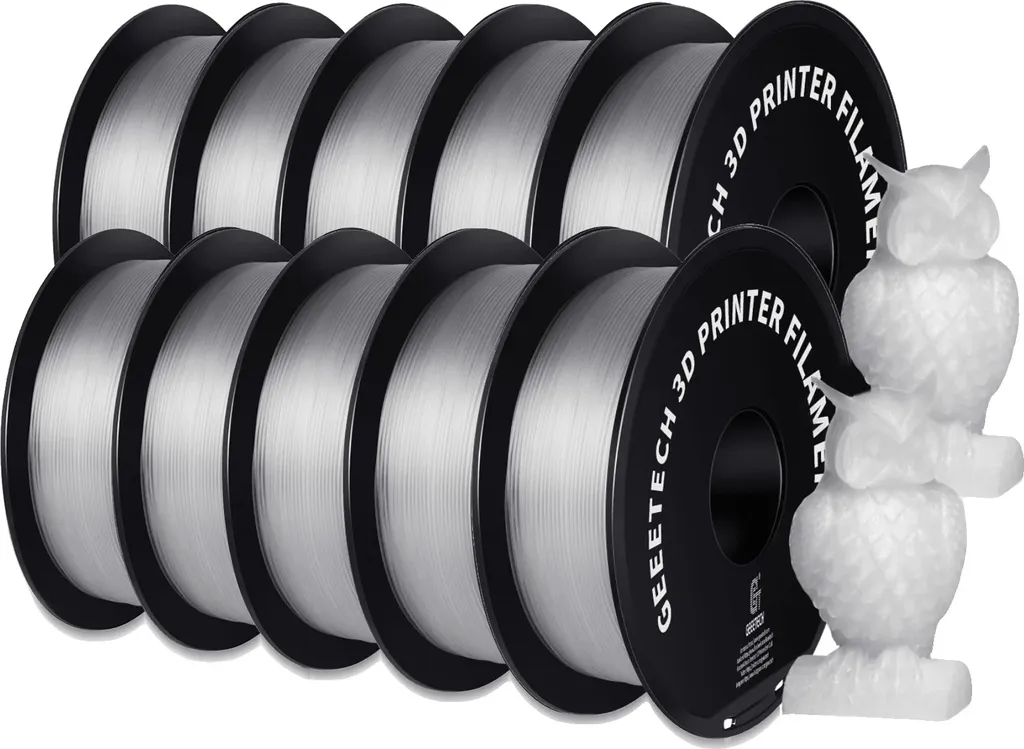 Filament PETG Geeetech 1.75mm Transparent - Pack 10kg Haute Résistance