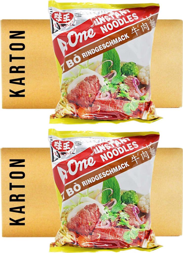 A-One Instantnudel Rindgeschmack 60er Pack (60x85g)
