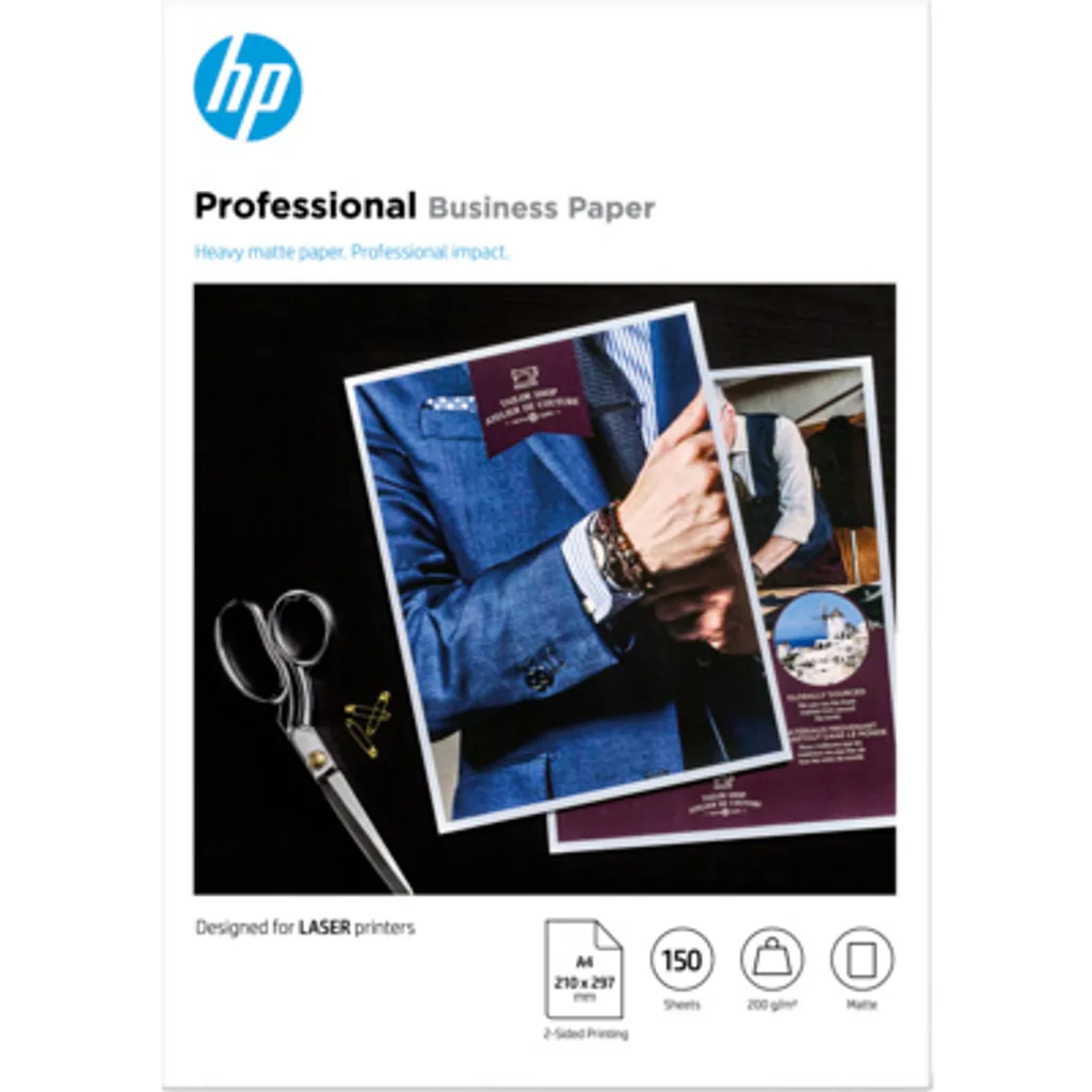 Papier HP 7MV80A 200 g/m2 Format A4 pour des Photos aux Couleurs Vives