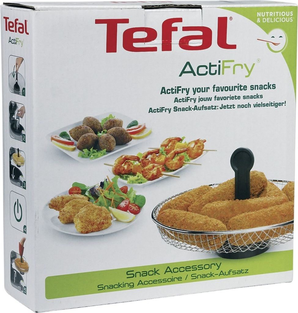 Heissluft Fritteuse Tefal XA701074 Snackaufsatz Snackeinsatz Garkorb Snack Accessory Drahtkorb mit Griff Spülmaschinengeeignet ActiFry AL800xx FZ7...