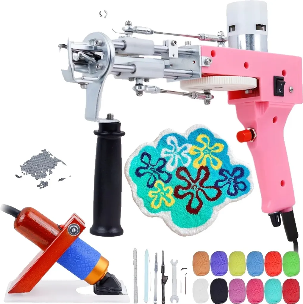 Pistolet à tufting électrique 2-en-1 coupe et bouclage léger n° 8