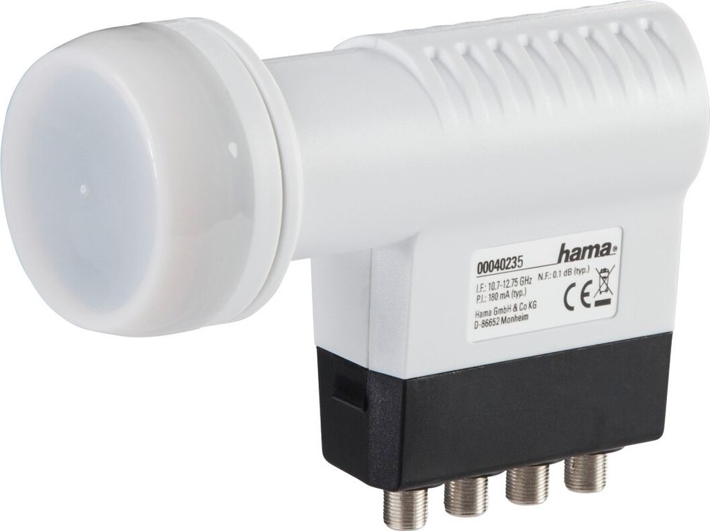 Hama Universal Quadswitch LNB, 10,7 - 12,75 GHz, 950 - Produktbild 