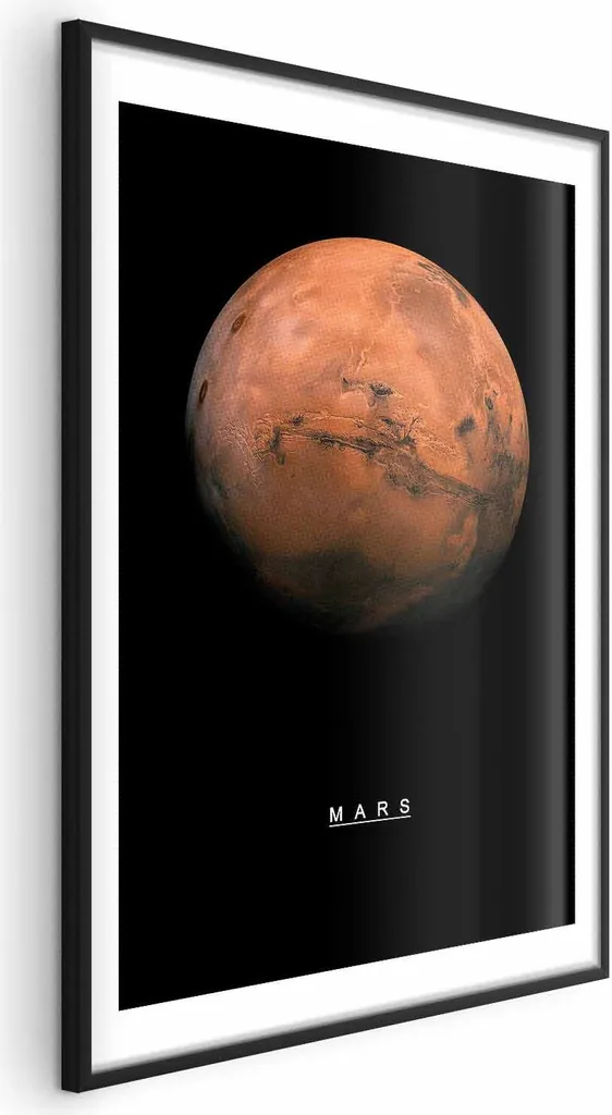 Poster Marte 60x90 Cornice Nera Elegante | Arredo Ufficio Premium
