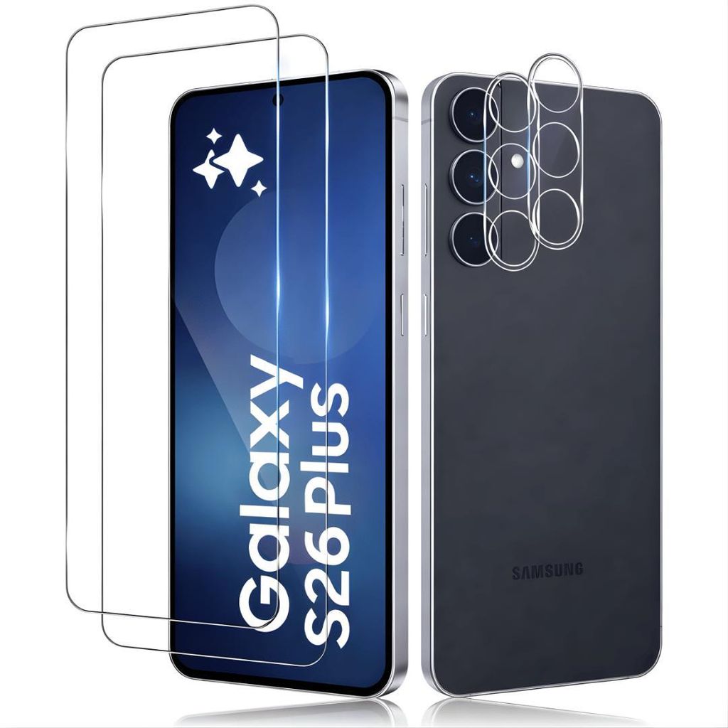 2X Schutzglas für Samsung Galaxy S26 Plus 5G Display Kamera Panzerfolie Full 9H